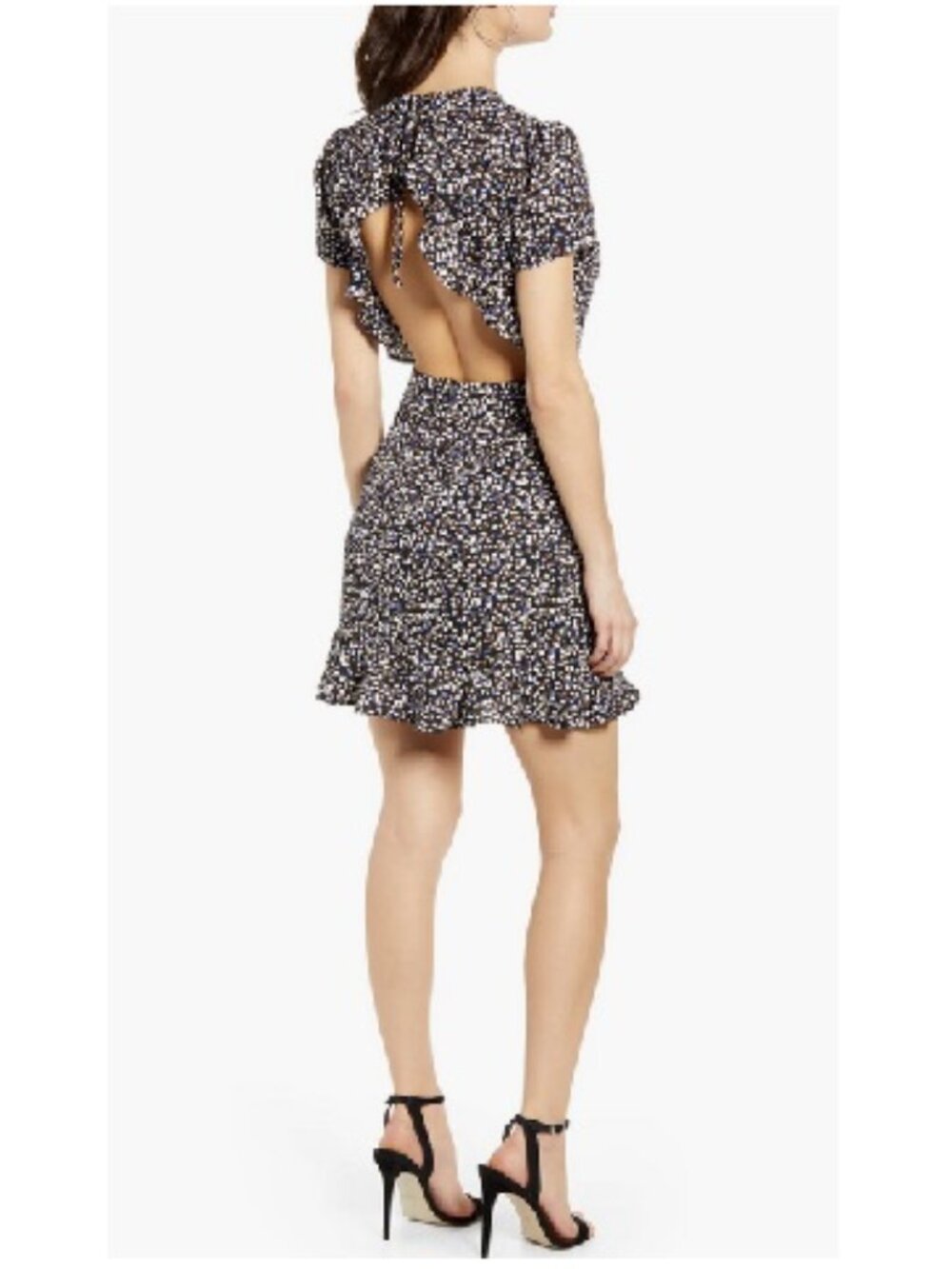 Leith Ruffle Open Back Minidress - Picture 2 of 15